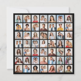 Create Your Own 49 Photo Collage Anteckningskort