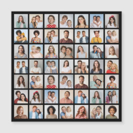 Create Your Own 49 Photo Collage Magnetic Card