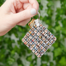 Create Your Own 49 Photo Collage Nyckelring