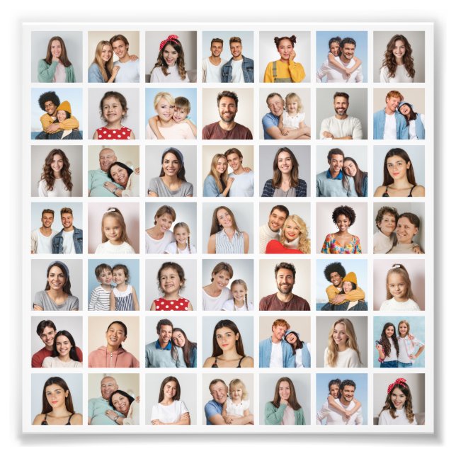 Create Your Own 49 Photo Collage Photo Enlargement Fototryck (Framsidan)