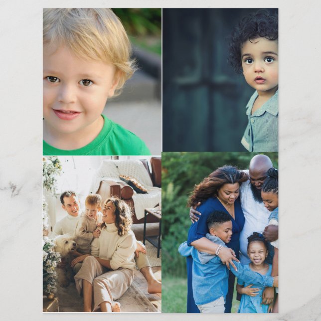 Create Your Own 4 Photo Collage Brevhuvud (Framsida)