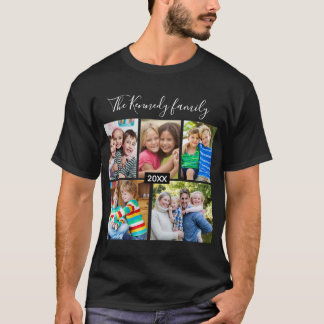 Create Your Own 5 Photo Collage Family Vacation T Shirt