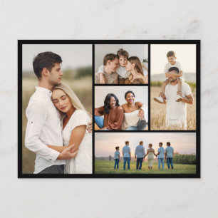 Create Your Own 5 Photo Collage Vykort