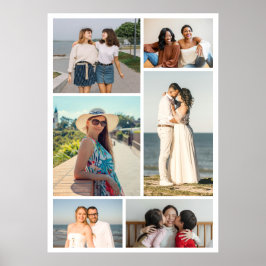 Create Your Own 6 Photo Collage Poster