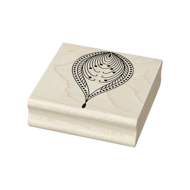 Create Your Own Abstract Lines Dots Feather Petal Stämpel (Stämpel)