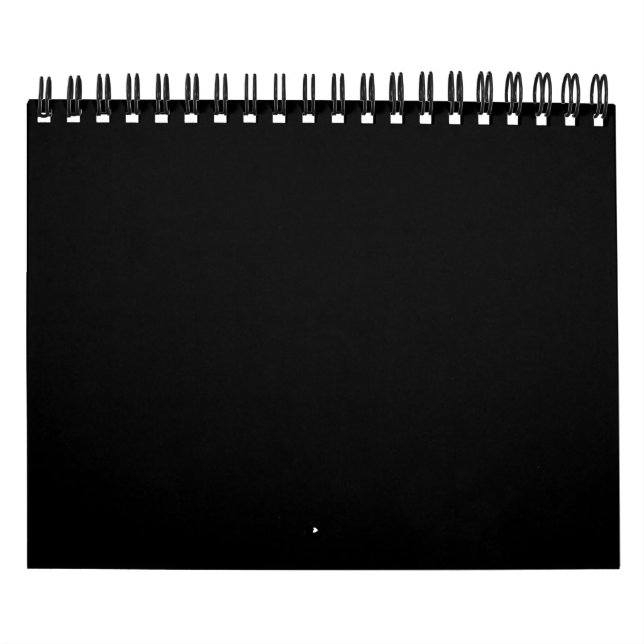 Create Your Own Black Custom Design Holiday Card Kalender (Omslag)