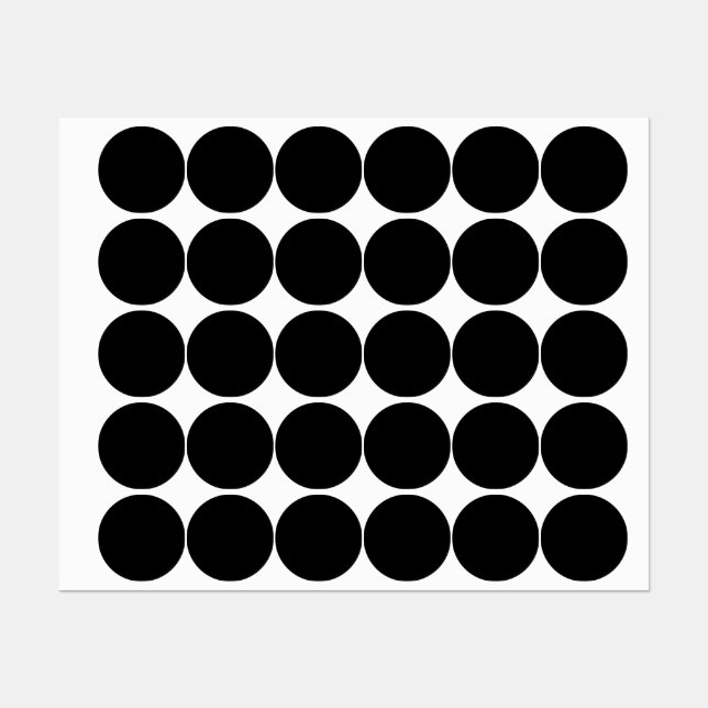 Create Your Own Black Custom Design Holiday Card Klistermärke (Ark)