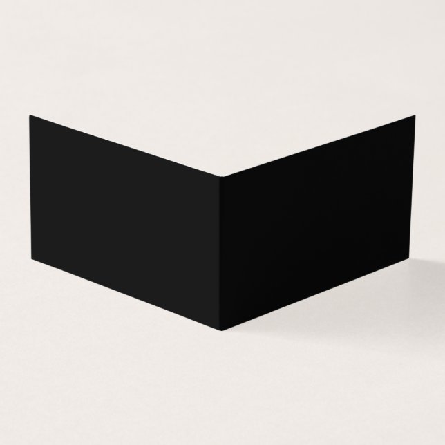 Create Your Own Black Custom Design Holiday Card Kort (Utsida)