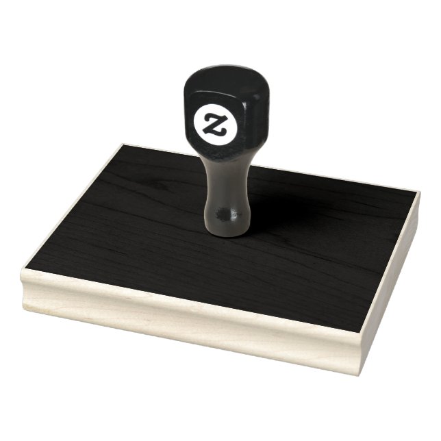 Create Your Own Black Custom Design Holiday Card Stämpel (Stämpel)