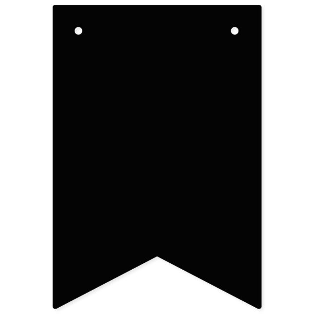 Create Your Own Black Custom Design Holiday Card Vimplar (Andra flaggan)