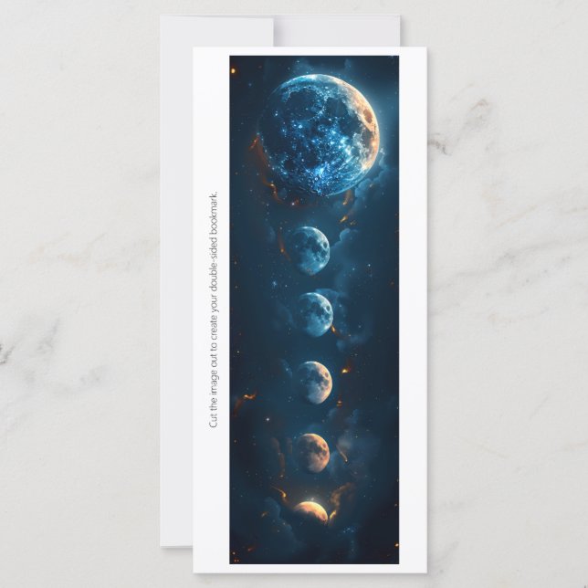 Create Your Own Blue Moons Bookmark Card (Framsida)