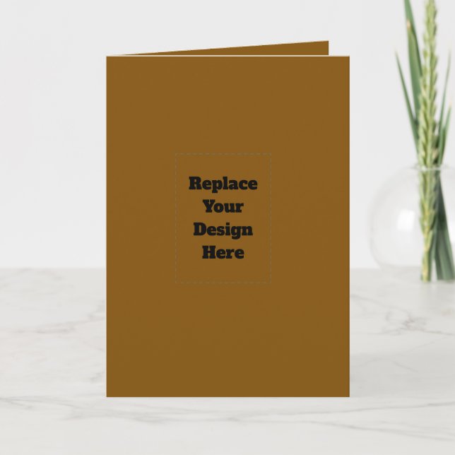 Create Your Own Brown Helgkort (Framsida)