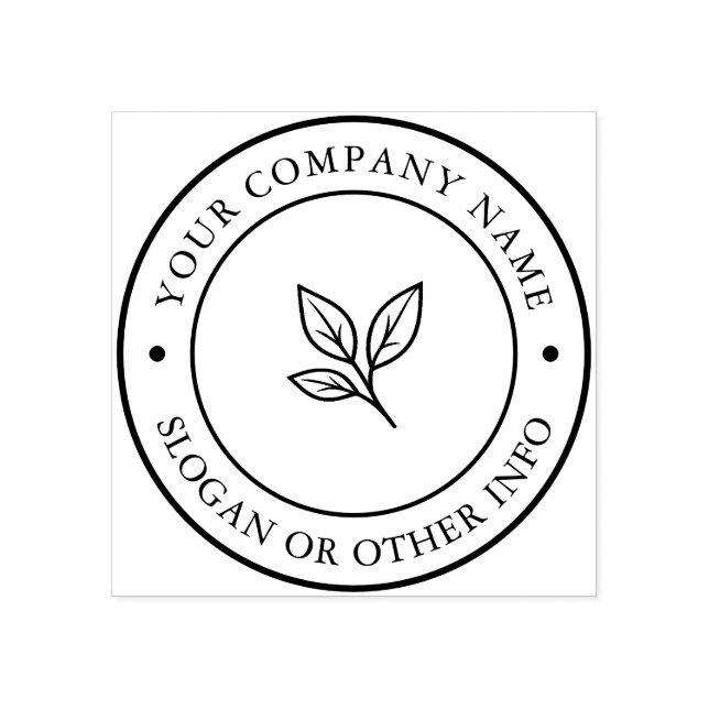 Create Your Own Business Logo Rubber Stamp Stämpel (Tryck)