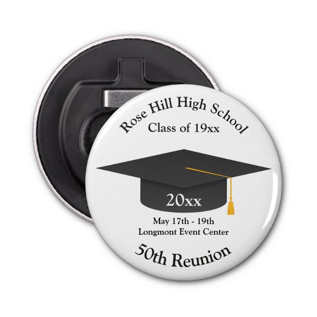 Create Your Own Class Reunion Bottle Opener Flasköppnare (Framsidan)