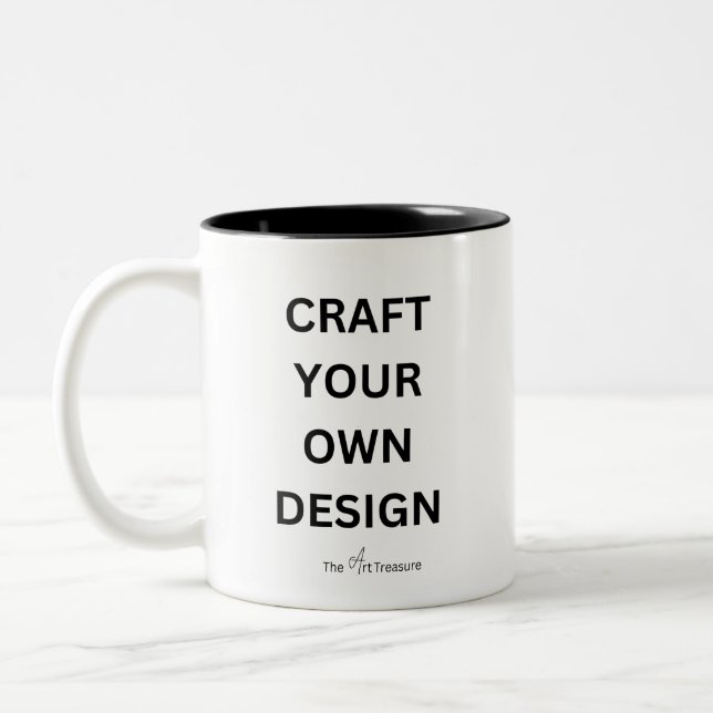 Create Your Own Coffee Mug - Design Yourself Två-Tonad Mugg (Vänster)