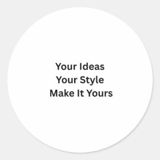 Create Your Own Company Logo Sticker Runt Klistermärke