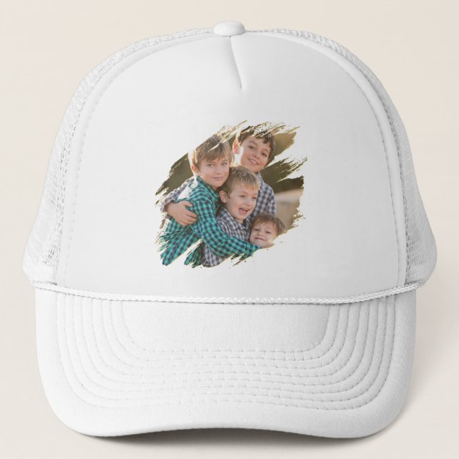 Create Your Own Cool Custom Photo Trucker Hat Cap Keps (Framsida)
