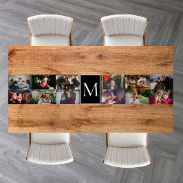 Create your own Custom 12 photo collage Monogram 