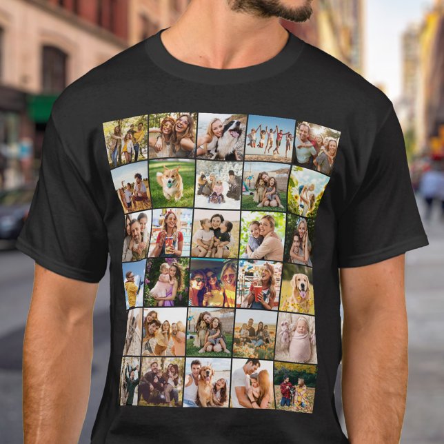 Create Your Own Custom 30 Photo Collage T Shirt (Skapare uppladdad)