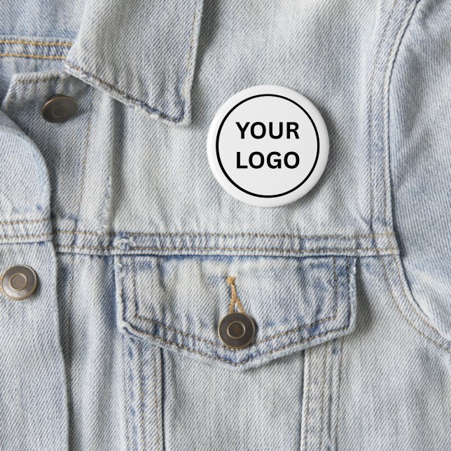 Create Your Own Custom Business Logo2¼ Inch Button Knapp (In Situ)