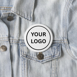 Create Your Own Custom Business Logo 3 Inch Button Knapp