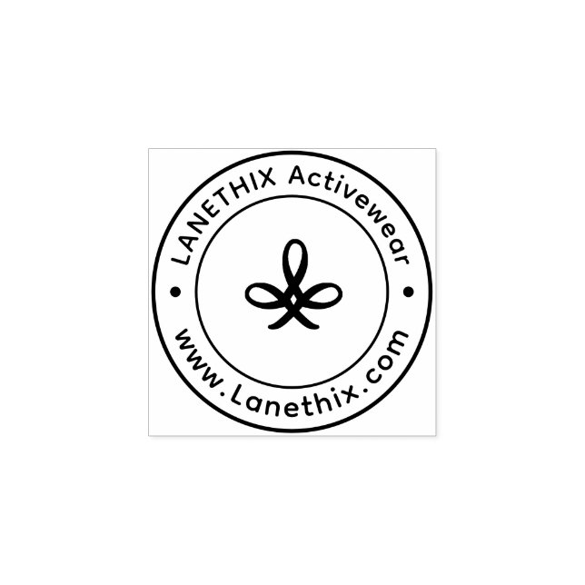 Create Your Own Custom Business Logo Rubber Stamp Stämpel (Tryck)