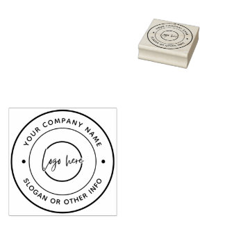 Create Your Own Custom Business Logo Rubber Stamp Stämpel