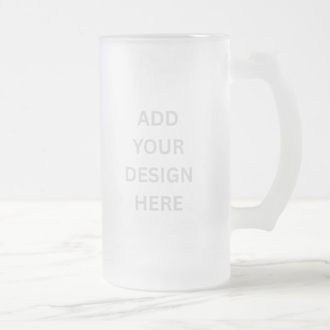 Create Your Own Custom Design 16oz  Frostat Ölglas (Höger)