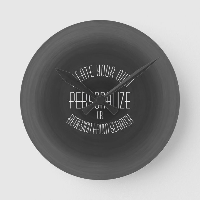 Create Your Own - Custom Design Rund Klocka (Framsida)