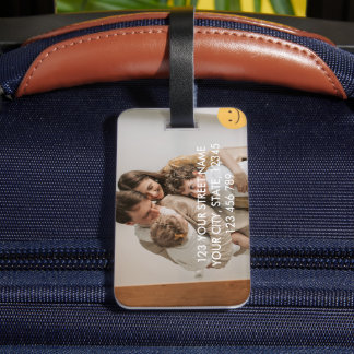 Create Your Own Custom Family Photo Luggage Tags Bagagebricka