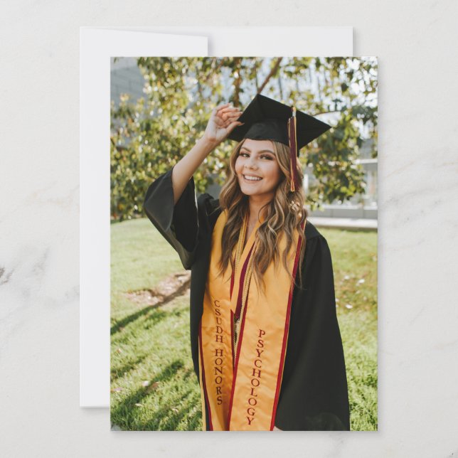 Create Your Own Custom Graduate Photo Meddelande (Framsida)