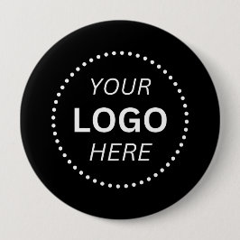 Create Your Own Custom Logo Design 4'' Round Knapp
