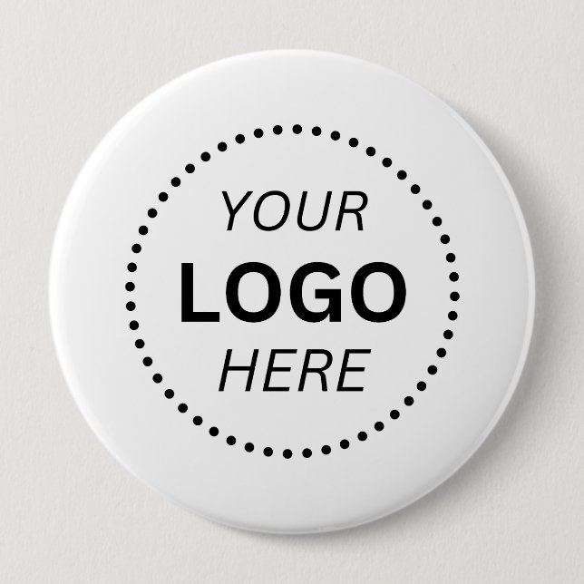 Create Your Own Custom Logo Design 4'' Round Knapp (Framsida)