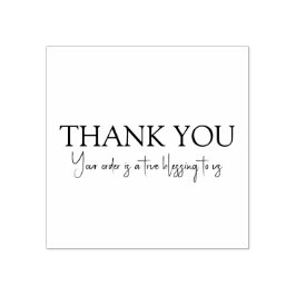 Create Your Own Custom Message Thank You Wooden  Stämpel