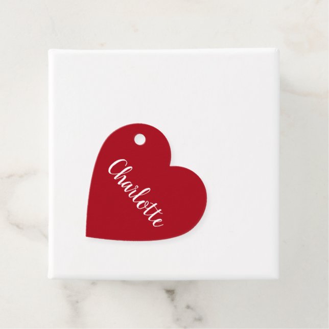 Create Your own Custom Name Valentine's Day  Gåvor Etiketter (På plats)