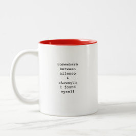 Create Your Own Custom Quote Coffee Mug Två-Tonad Mugg
