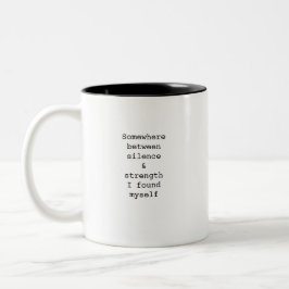 Create Your Own Custom Quote Coffee Mug Två-Tonad Mugg