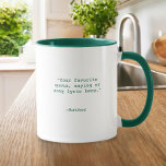 Create Your Own Custom Quote Mugg<br><div class="desc">Create your own custom quote coffee mug. Features minimalist customizable typewriter typography.</div>