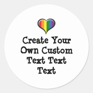 Create your own custom text white Bkgd Ver Runt Klistermärke