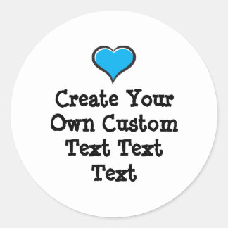 Create your own custom text white Bkgd Ver Runt Klistermärke