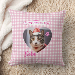Create Your Own Cute Cat 2 Photo Script Christmas Kudde