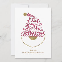 Create Your Own Cute Glitter Santa Christmas Flat