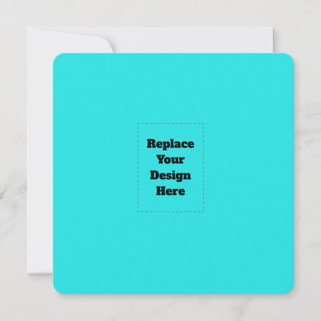 Create Your Own cyan Anteckningskort (Framsida)