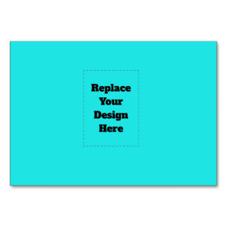 Create Your Own cyan Bordsnummer