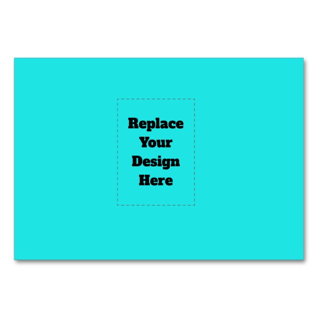 Create Your Own cyan Bordsnummer (Framsidan)