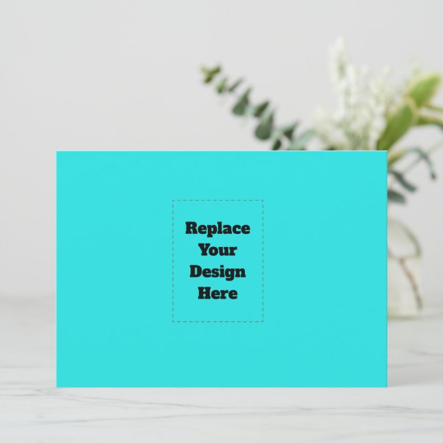 Create Your Own cyan Rådkort (Stående Fram)