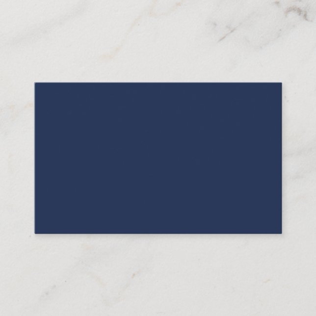 Create Your Own dark blue Custom personalized Visitkort (Framsida)