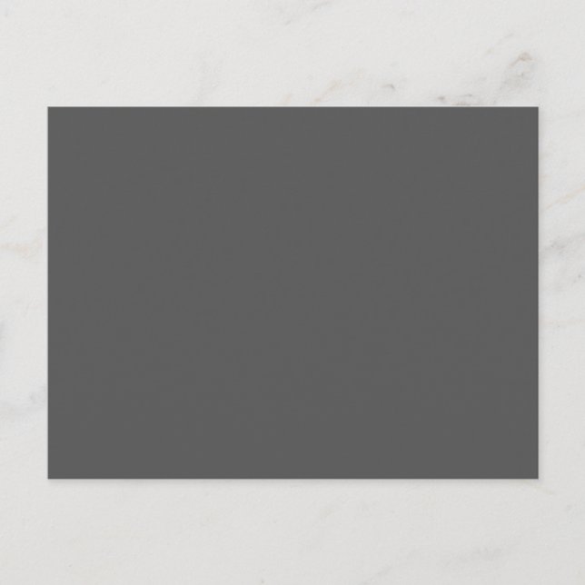 Create Your Own dark gray Custom Design Helg Vykort (Framsida)