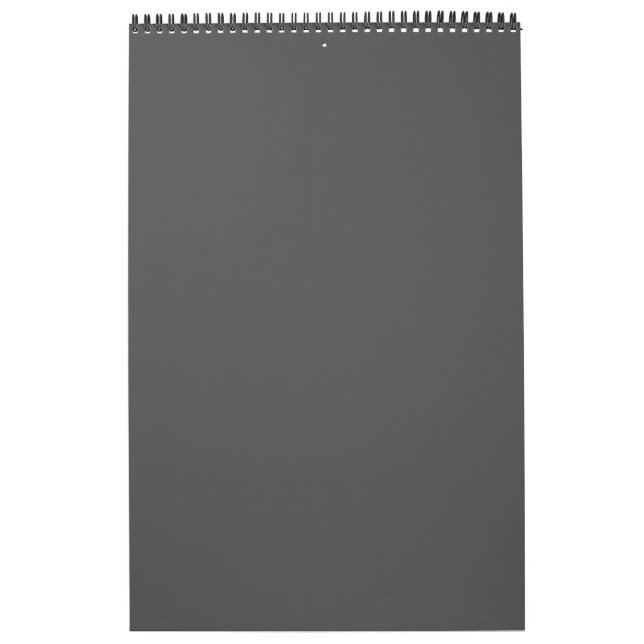 Create Your Own dark gray Custom Design Kalender (Omslag)