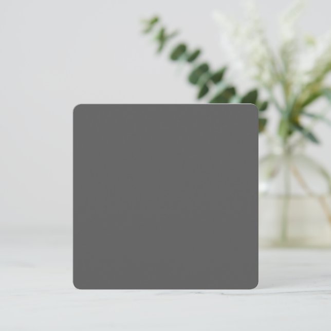 Create Your Own dark gray Custom Design Tack Kort (Stående Fram)